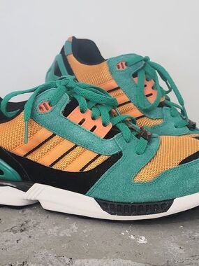 Nike Men's Athletic Shoes Green Orange Black